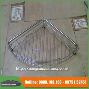Kệ góc inox 1 tầng inox 201