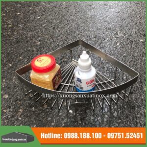 Kệ góc inox 1 tầng INOX 304 , Kệ inox 1 tầng cho nhà tắm