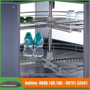 Kệ góc xoay inox