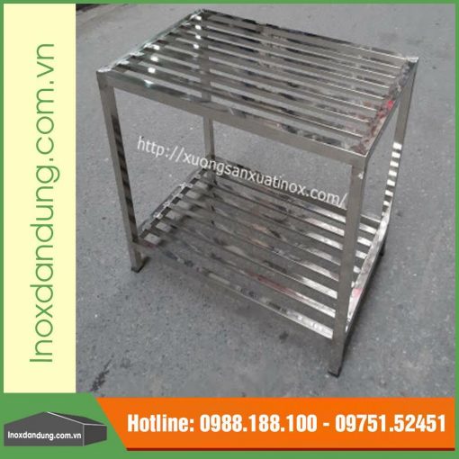 Ke inox 304 2 tang | Inox dân dụng Toán Huệ