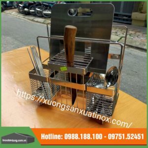 Kệ inox để dao thớt 1 thớt