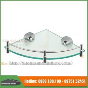 Kệ kính góc đơn inox