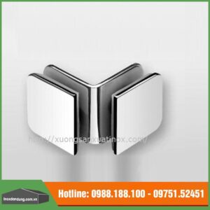 Kệp kính inox vuông góc