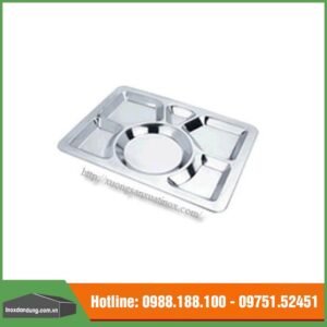 Khay cơm inox 6 ngăn
