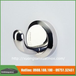 Móc áo treo quần áo khuyên tròn đơn inox 304 cao cấp