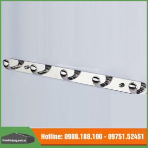 Móc áo 5 chấu inox 304 cao cấp gắn tường