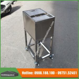 Sản xuất thùng đá inox 201 có bánh xe