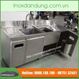 Sản xuất tủ trà sữa inox 304