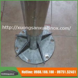 Mặt bích tam giác hình tròn dùng cho cột cờ
