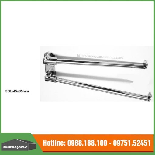 Thanh treo khan xoay inox 2 thanh | Inox dân dụng Toán Huệ