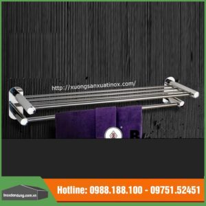 Thanh vắt khăn inox 2 tầng cao cấp