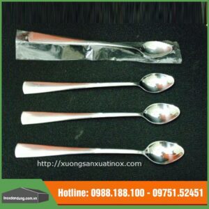 Thìa dài inox dẹp