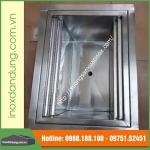 Thùng đá âm mặt đá inox