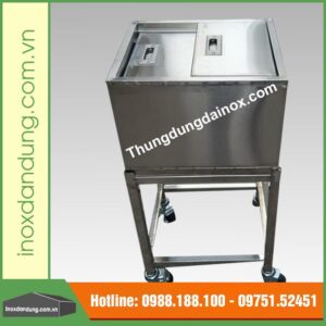 Thùng đá inox có chân 03
