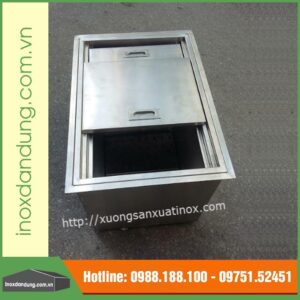 Thùng đá inox lăp cho mặt đá