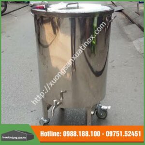Thùng nước inox 304 có bánh xe