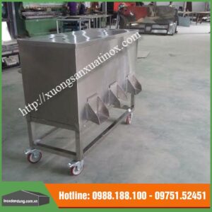Thùng gạo inox công nghiệp