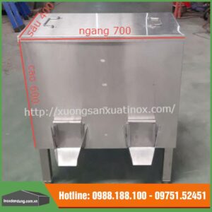 Thùng gạo inox công nghiệp