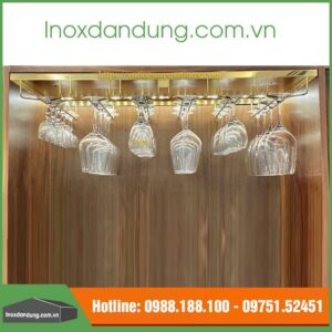 Treo ly inox vàng gia đình