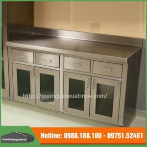 Tủ bếp dưới inox