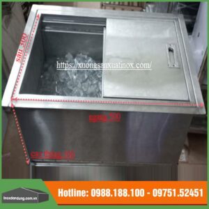 Thùng đá inox quầy bar