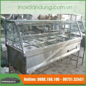 Tủ inox hâm nóng 10 khay
