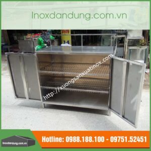 Tủ úp bát đĩa inox gia đình