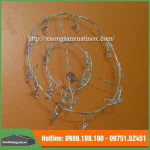 Vòng kẹp phơi khăn bằng inox