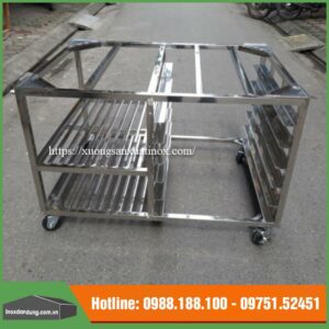Xe cài khay inox