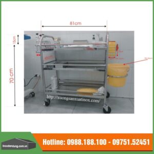 Xe tiêm inox bệnh viện