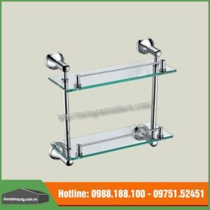 Kệ kính vệ sinh inox 2 tầng kích thước 440x130