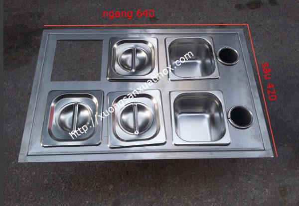 khay inox dung topping inox 1 | Inox dân dụng Toán Huệ