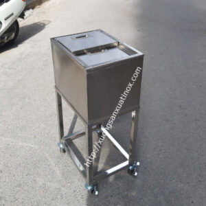 Thùng đá có bánh xe inox 304