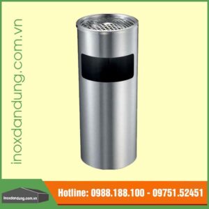 Thùng rác gạt tàn thuôc inox chung cư