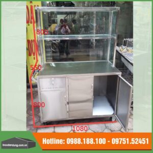 Tủ bán hàng phở inox