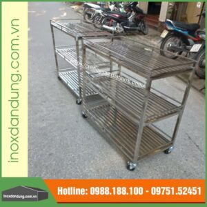 Xe đẩy hộp inox