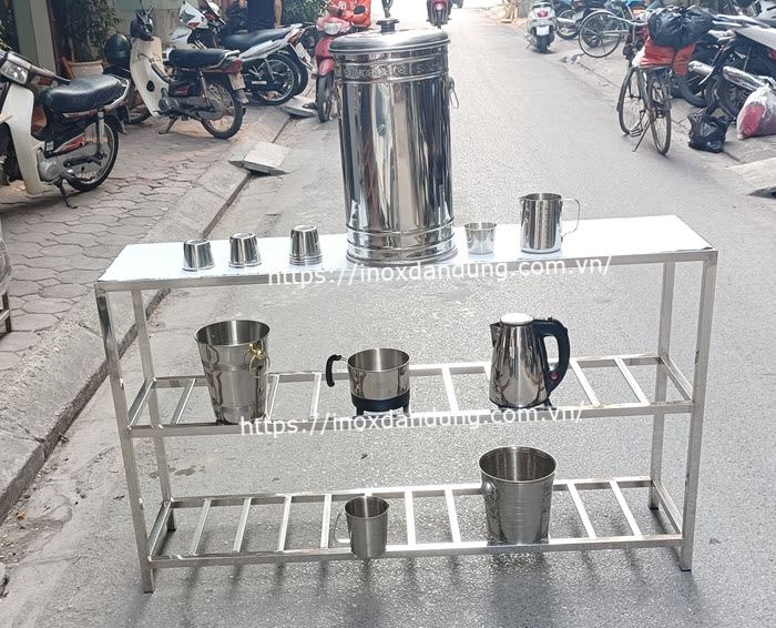 ke inox 3 tang treo tuong Hinh anh 1 | Inox dân dụng Toán Huệ