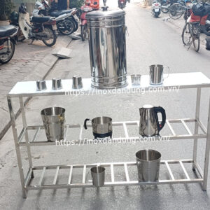 kệ inox 3 tầng treo tường