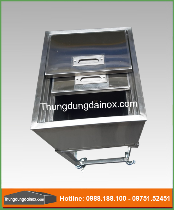 Báo giá thùng đá inox có chân