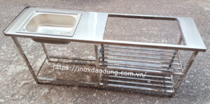 Bep tu inox lam theo yeu cau hinh anh | Inox dân dụng Toán Huệ