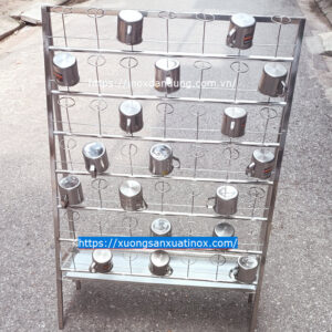 Tư vấn mua giá úp cốc inox trường học tiêu chuẩn