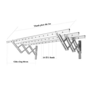 Giàn phơi inox gắn tường giá rẻ