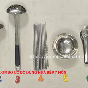 Bộ đồ dùng inox nhà bếp 7 món