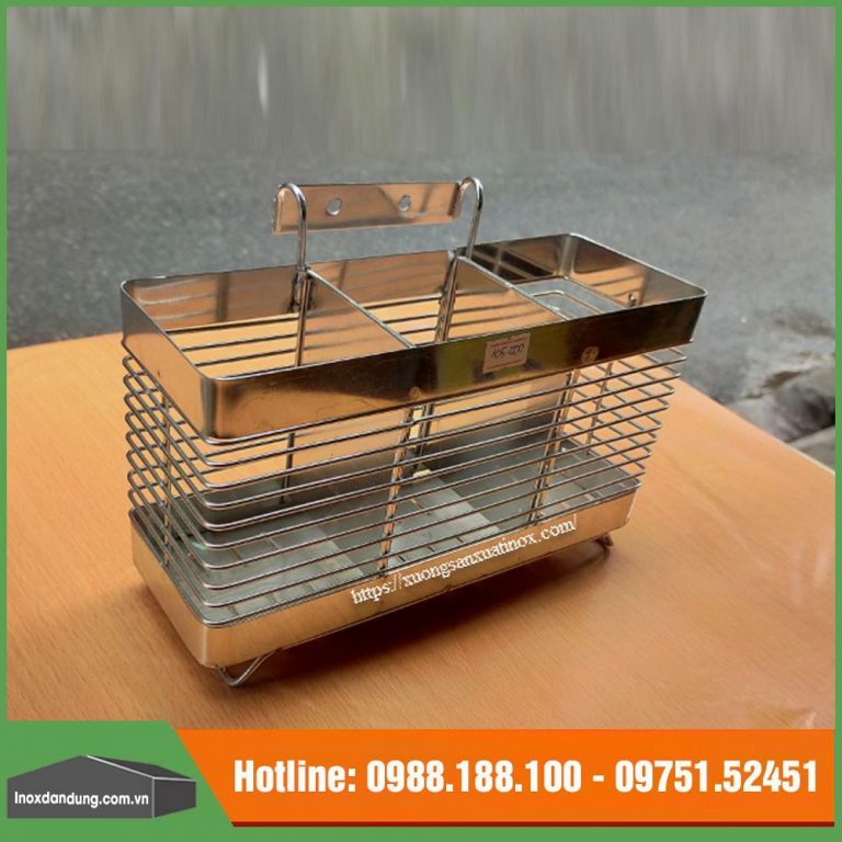 Giỏ đũa inox tiện lợi - Inox dân dụng Toán Huệ