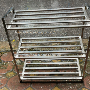 Kệ inox để giày dép 3 tầng