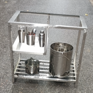 Kệ bếp từ inox làm theo yêu cầu