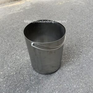 Thùng inox không lắp đựng nước