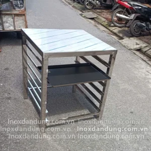 Kệ inox có khay hứng nước 7 ke inox 1 | Inox dân dụng Toán Huệ
