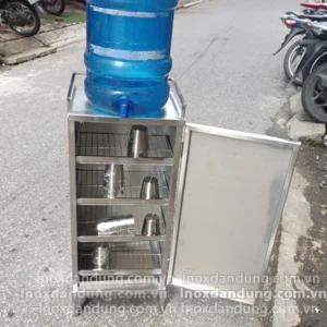 Tủ úp cốc inox 4 tầng đa năng