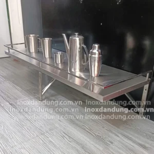 Kệ inox treo tường làm theo yêu cầu